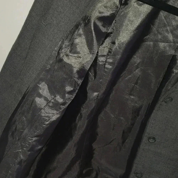 Vintage Pendleton 100% Virgin Wool Gray Crop Blazer Jacket size 12 - Picture 5 of 6